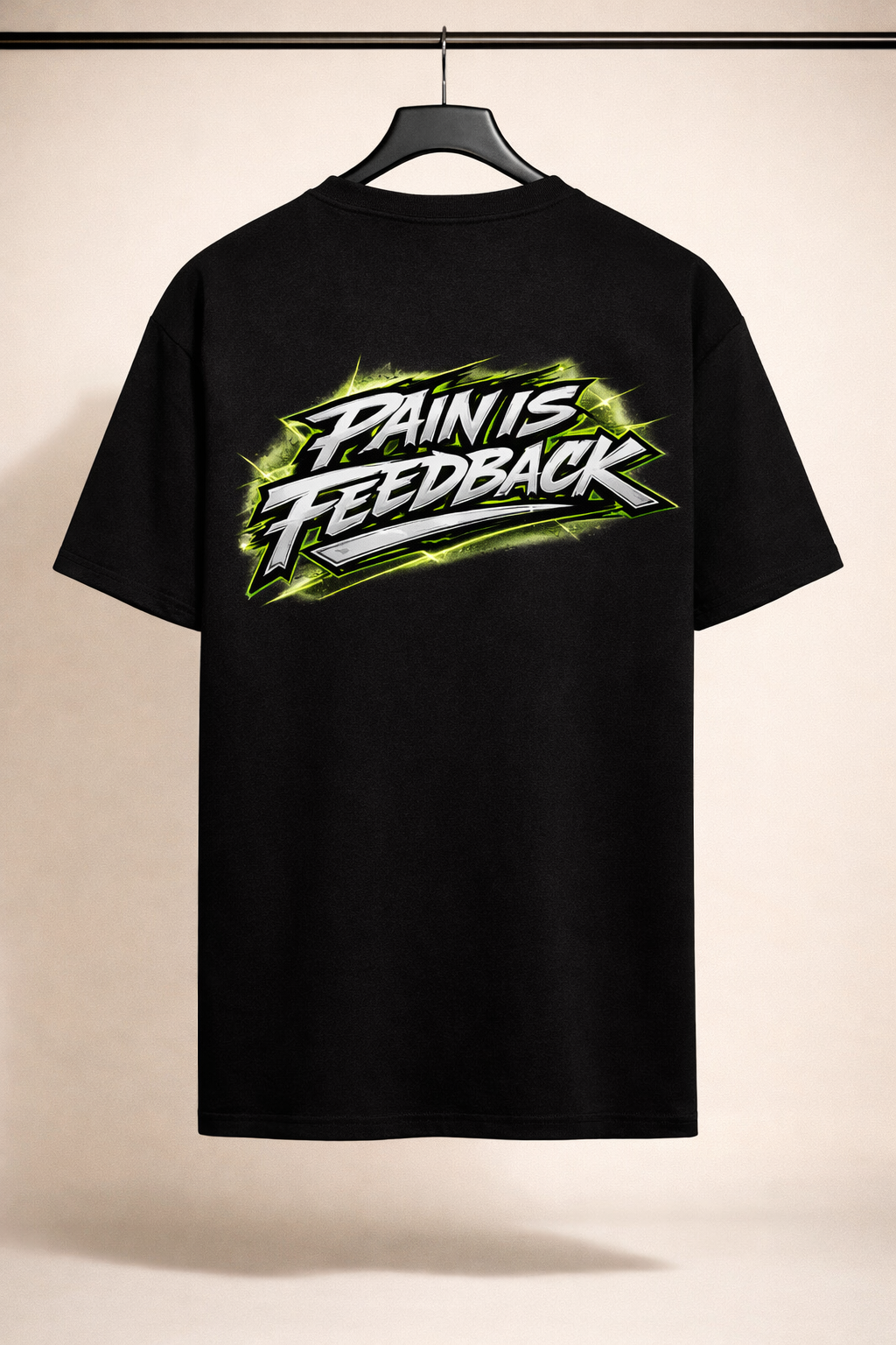 Oversized Gym T-Shirt: Warum „Pain is Feedback“ dein Training auf das nächste Level bringt