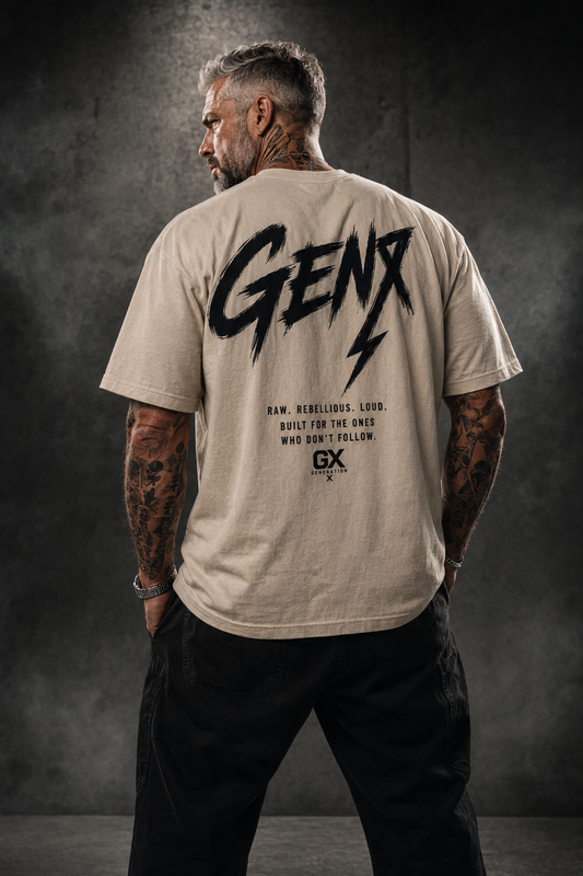 Oversized T-Shirt „GENX“ Natural Raw