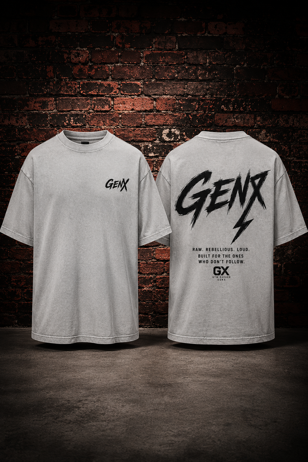 Oversized T-Shirt „GENX“ grey