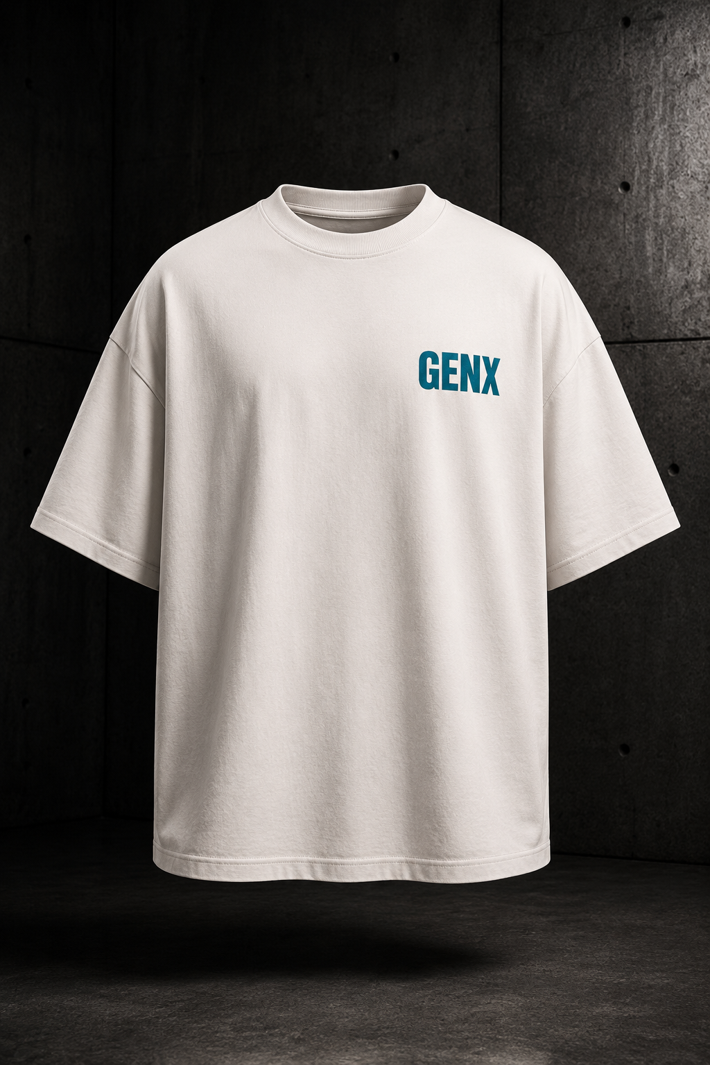 GENX RAW. REBELLIOUS. LOUD. Oversized T-Shirt – Natural Raw
