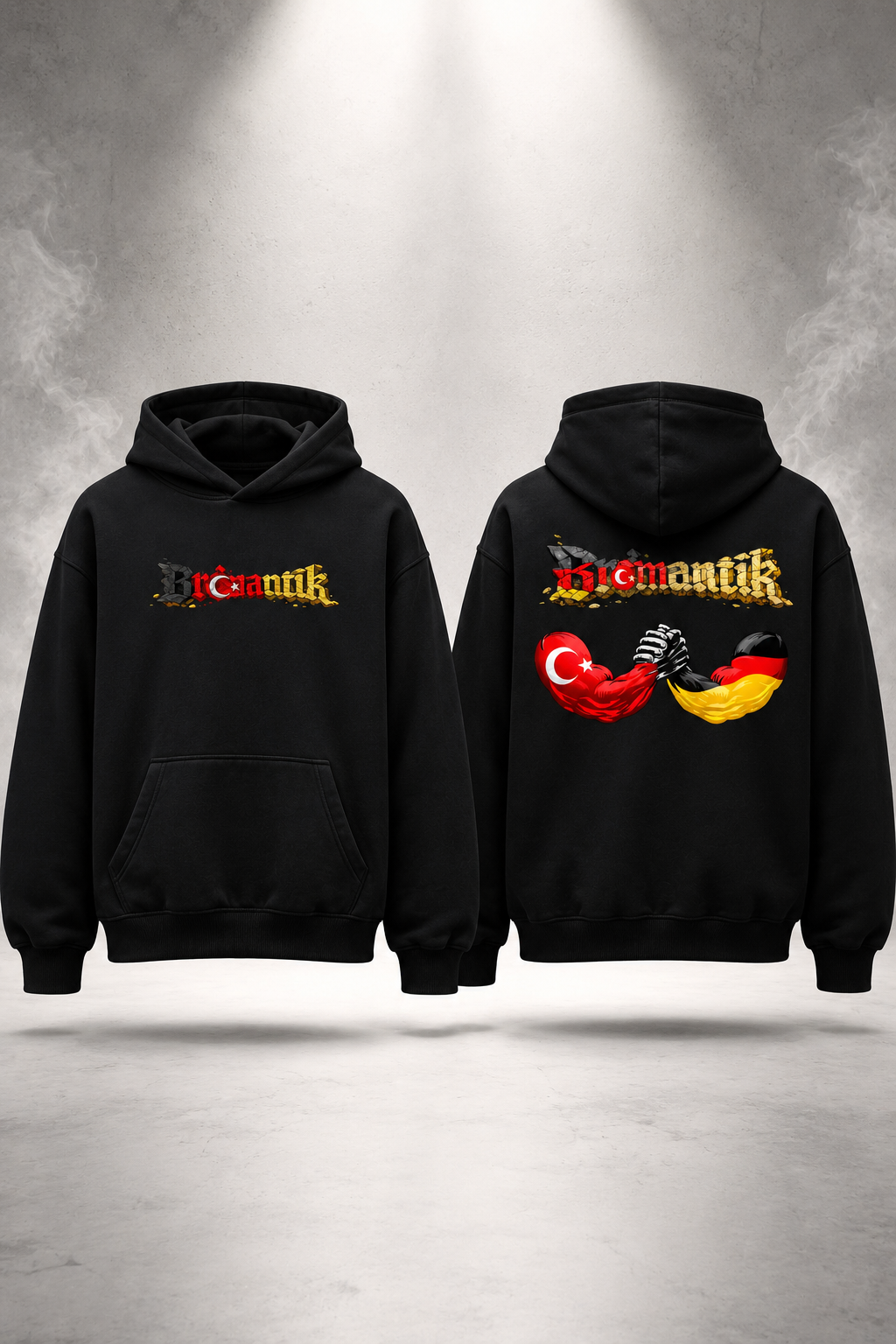 German-Turkish Brotherhood Hoodie - Oversized Streetwear with a Statement