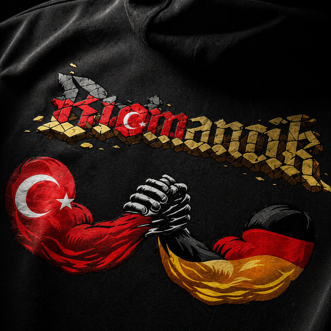 German-Turkish Brotherhood Hoodie - Oversized Streetwear with a Statement