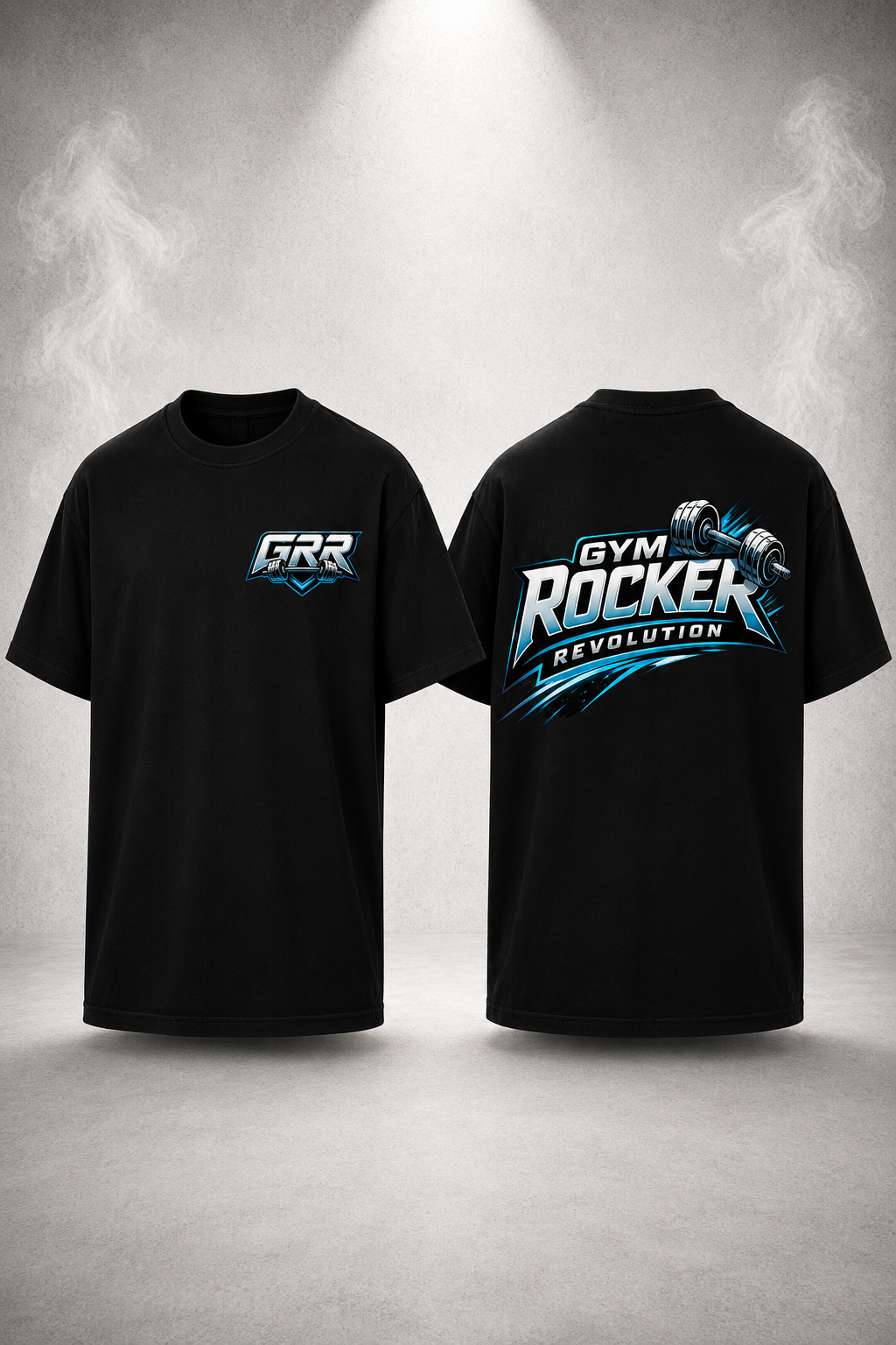 Gym Rocker Revolution Oversized T-Shirt Black – GRR Barbell Edition