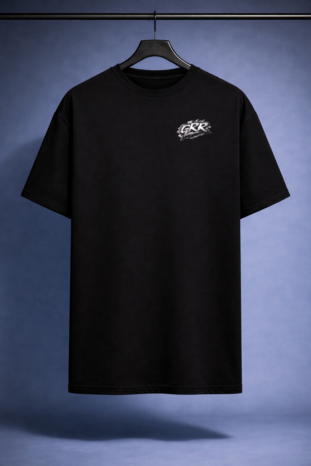 Gym Rocker Revolution silver Oversized T-Shirt – Streetwear Gym Pumpcover in Schwarz