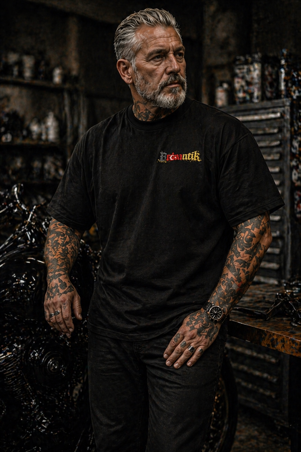 Bro'mantik Deutsch/Türkisch Oversized T-Shirt - 240 GSM premium GYM und Streetwear Tee